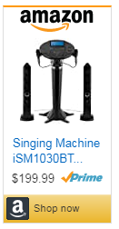 Singing Machine iSM1030BT Bluetooth Karaoke Pedestal, Karaoke Machine with Speakers